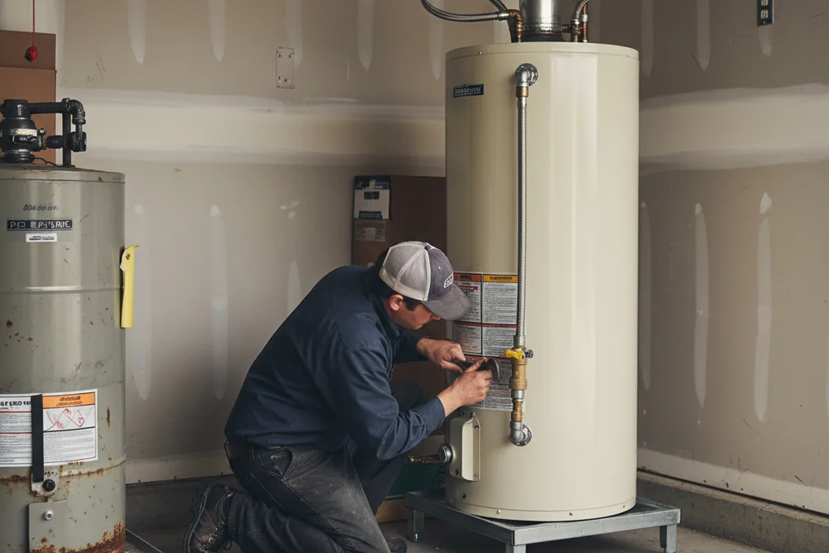 Water heater and shutoff valve replacement in Avon Lake